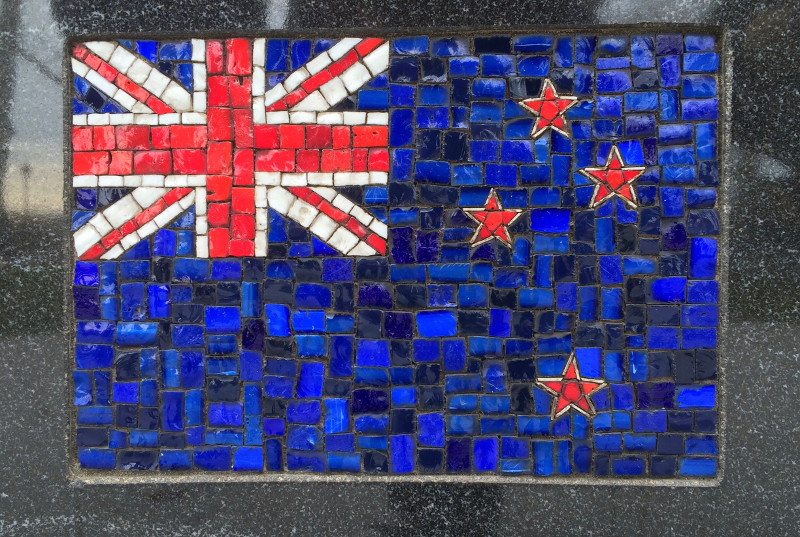 Mosaic New Zealand flag
